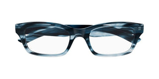 Balenciaga BB0427O men Blue Rectangle Eyeglasses
