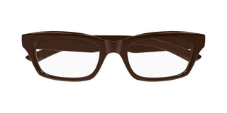 Balenciaga BB0427O men Brown Rectangle Eyeglasses