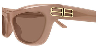 Balenciaga BB0430S women Brown Cat Eye Sunglasses
