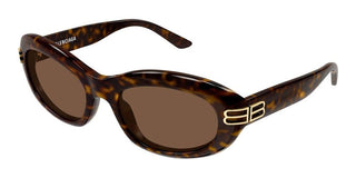 Balenciaga BB0431S women Havana Oval Sunglasses