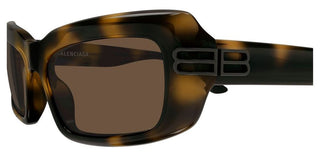 Balenciaga BB0432S women Havana Squared Sunglasses