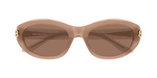 Balenciaga BB0434SK women Brown Oval Sunglasses