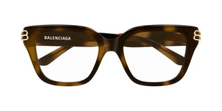 Balenciaga BB0437O women Havana Squared Eyeglasses