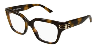 Balenciaga BB0437O women Havana Squared Eyeglasses