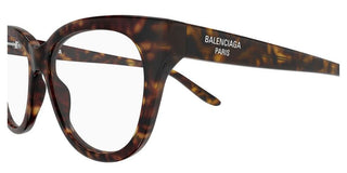 Balenciaga BB0441O women Havana Butterfly Eyeglasses