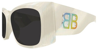 Balenciaga BB0443S women White Butterfly Sunglasses