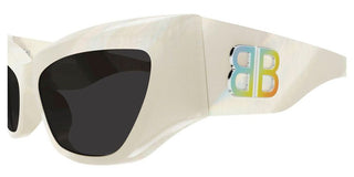 Balenciaga BB0444S women White Cat Eye Sunglasses