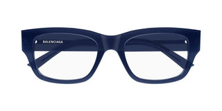 Balenciaga BB0450O men Blue Squared Eyeglasses