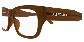 Balenciaga BB0450O men Brown Squared Eyeglasses