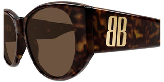 Balenciaga BB0455S women Havana Geometric Sunglasses