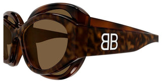 Balenciaga BB0456S unisex Havana Geometric Sunglasses