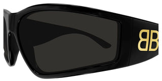 Balenciaga BB0457S unisex Black Shield Sunglasses
