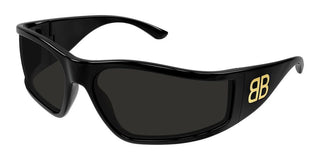 Balenciaga BB0457S unisex Black Shield Sunglasses