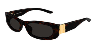 Balenciaga BB0505S women Havana Squared Sunglasses