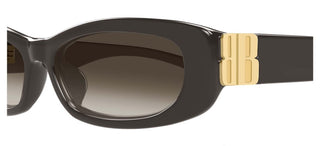 Balenciaga BB0505S women Brown Squared Sunglasses