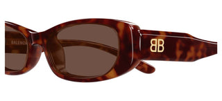 Balenciaga BB0510S women Havana Squared Sunglasses