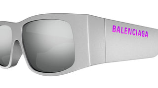 Balenciaga BB 0100S LED FRAME LIMITED EDITION unisex Silver Geometric Sunglasses