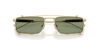 Brunello Cucinelli BC 2014ST WITH CLIP ON men Gold Rectangle Sunglasses