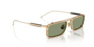 Brunello Cucinelli BC 2014ST WITH CLIP ON men Gold Rectangle Sunglasses