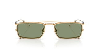 Brunello Cucinelli BC 2014ST WITH CLIP ON men Gold Rectangle Sunglasses