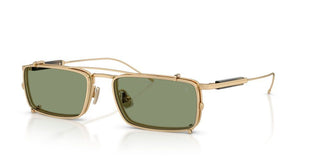 Brunello Cucinelli BC 2014ST WITH CLIP ON men Gold Rectangle Sunglasses