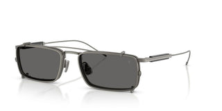 Brunello Cucinelli BC 2014ST WITH CLIP ON men Grey Rectangle Sunglasses