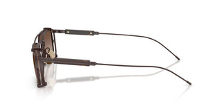 Brunello Cucinelli BC 2014ST WITH CLIP ON men Brown Rectangle Sunglasses