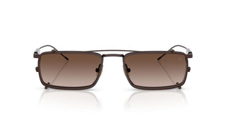 Brunello Cucinelli BC 2014ST WITH CLIP ON men Brown Rectangle Sunglasses