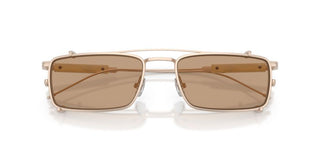 Brunello Cucinelli BC 2014ST WITH CLIP ON men Rose gold Rectangle Sunglasses