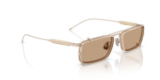 Brunello Cucinelli BC 2014ST WITH CLIP ON men Rose gold Rectangle Sunglasses