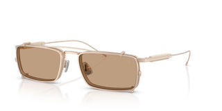 Brunello Cucinelli BC 2014ST WITH CLIP ON men Rose gold Rectangle Sunglasses