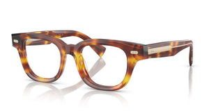 Brunello Cucinelli Bc 3012 Unisex Havana Squared Eyeglasses