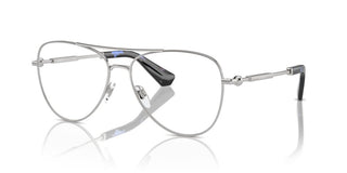 Burberry Be 1386 Men Silver Pilot Eyeglasses