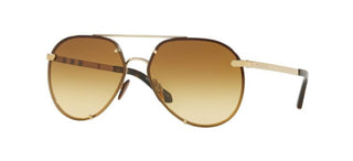 Burberry BE 3099 women Gold Pilot Sunglasses