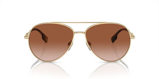 Burberry BE 3147 women Gold Pilot Sunglasses