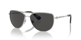 Burberry Be 3149 Women Silver Pilot Sunglasses