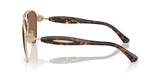 Burberry Be 3160 Unisex Gold Pilot Sunglasses