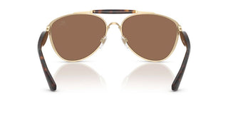 Burberry Be 3160 Unisex Gold Pilot Sunglasses