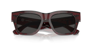 Burberry Be 4424 Women Red Squared Sunglasses