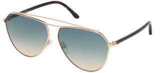 Tom Ford BINX FT 0681 unisex Rose gold Pilot Sunglasses