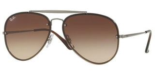 Ray-Ban BLAZE LARGE AVIATOR RB 3584N unisex Ruthenium Pilot Sunglasses