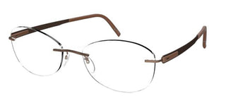 Silhouette BLEND 5555/BA unisex Brown Geometric Eyeglasses