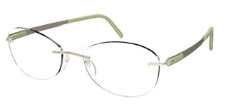 Silhouette BLEND 5555/BA unisex Green Geometric Eyeglasses
