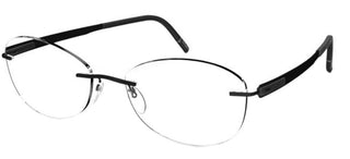 Silhouette BLEND 5555/BA unisex Black Geometric Eyeglasses