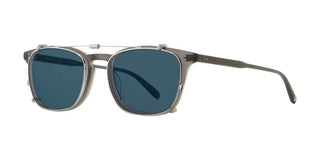 GARRETT LEIGHT BOON CLIP unisex Silver Squared Eyeglasses