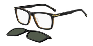 Boss BOSS 1726/G/CS WITH CLIP ON men Black Squared Sunglasses