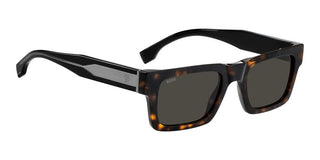 Boss BOSS 1855/S men Havana Squared Sunglasses