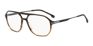 Boss 1890 men Brown Squared Eyeglasses