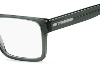 Boss 1897 men Green Rectangle Eyeglasses