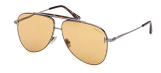 Tom Ford BRADY FT 1018 unisex Ruthenium Pilot Sunglasses